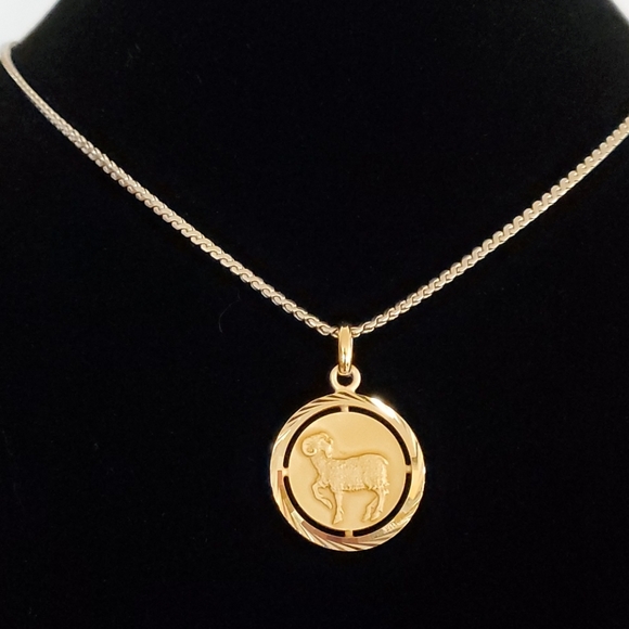 G&L Jewelry - Aries ♈ Zodiac pendant with necklace
